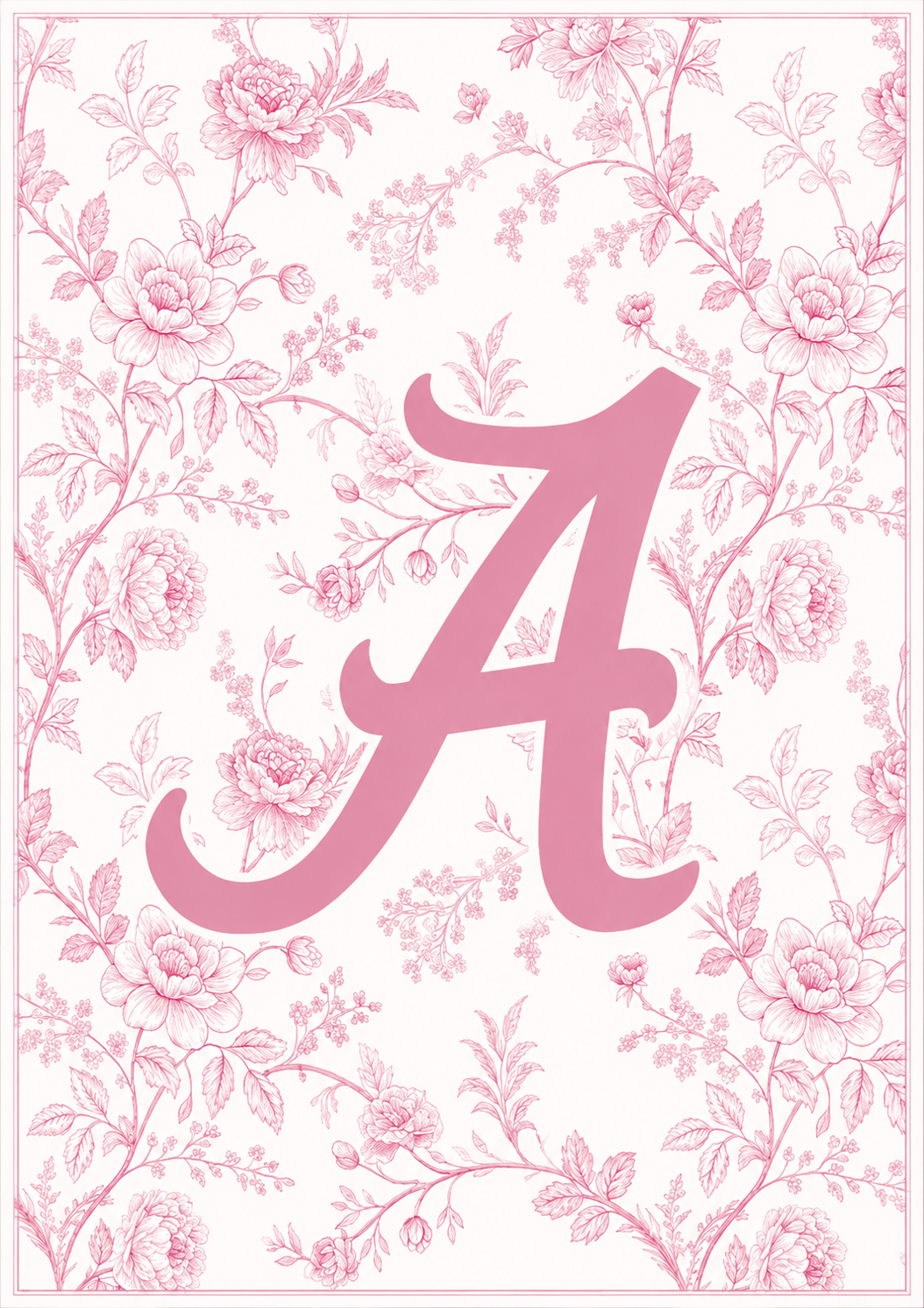 Floral Alabama A art print