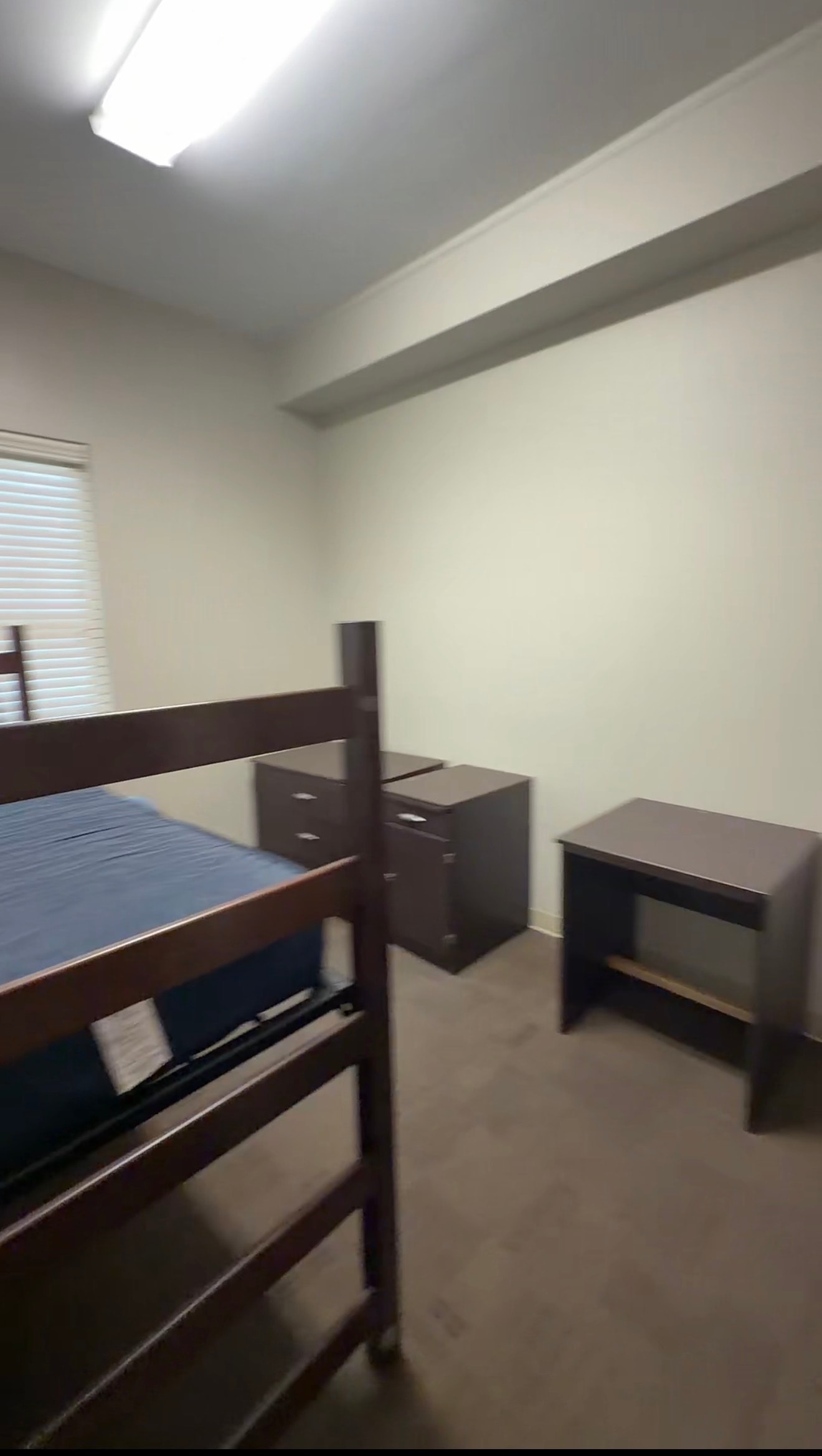 Dorm room before transformation