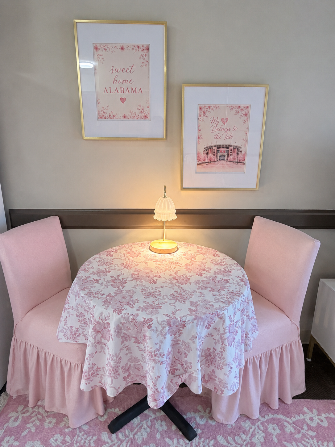 Table with custom artwork